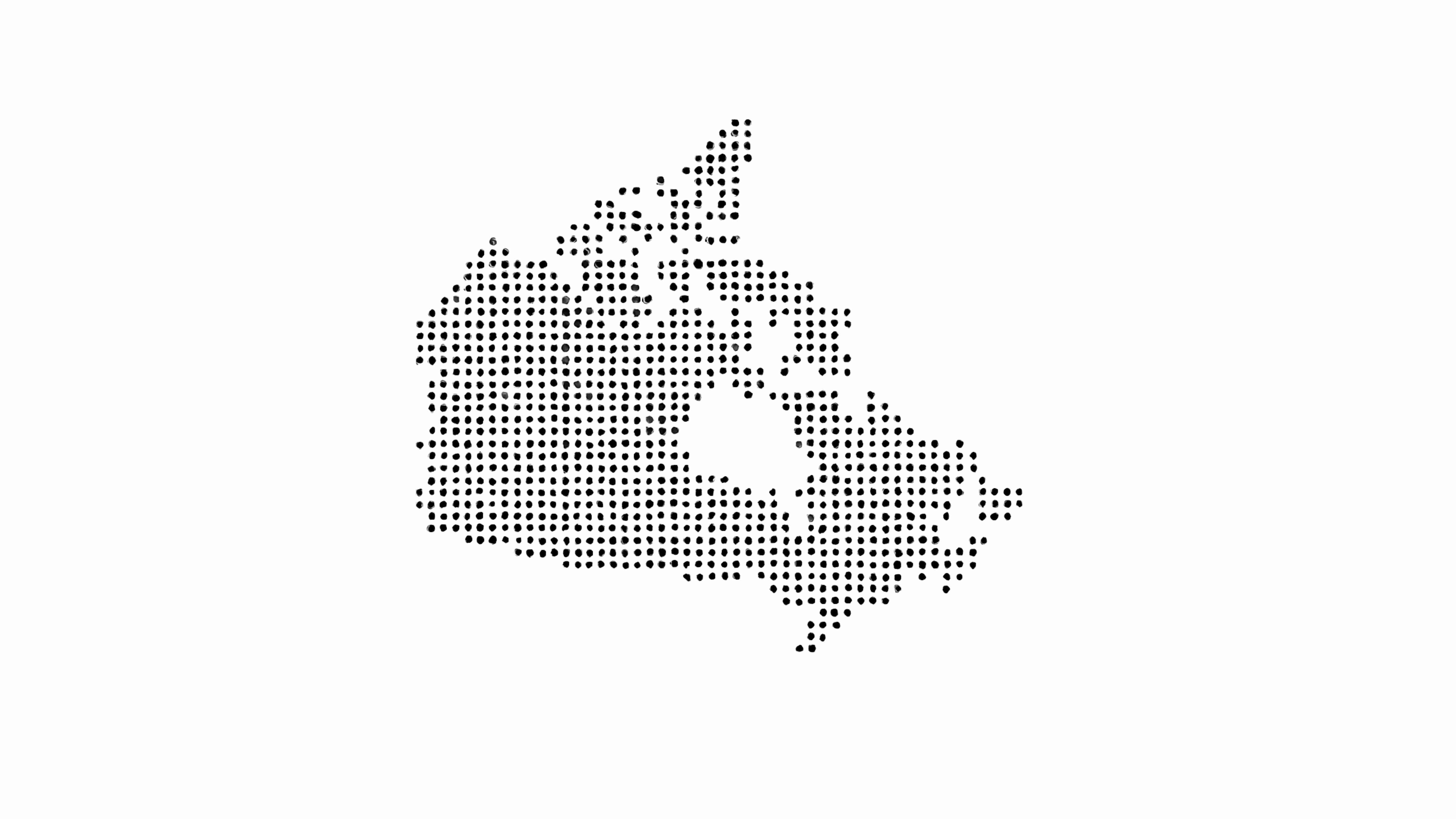 Canada Dotted Map